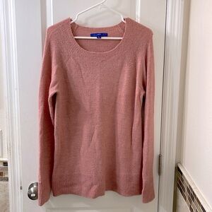 Apt. 9 knit sweater. Pretty shimmery blush-rose pink. Super soft. Size Large.